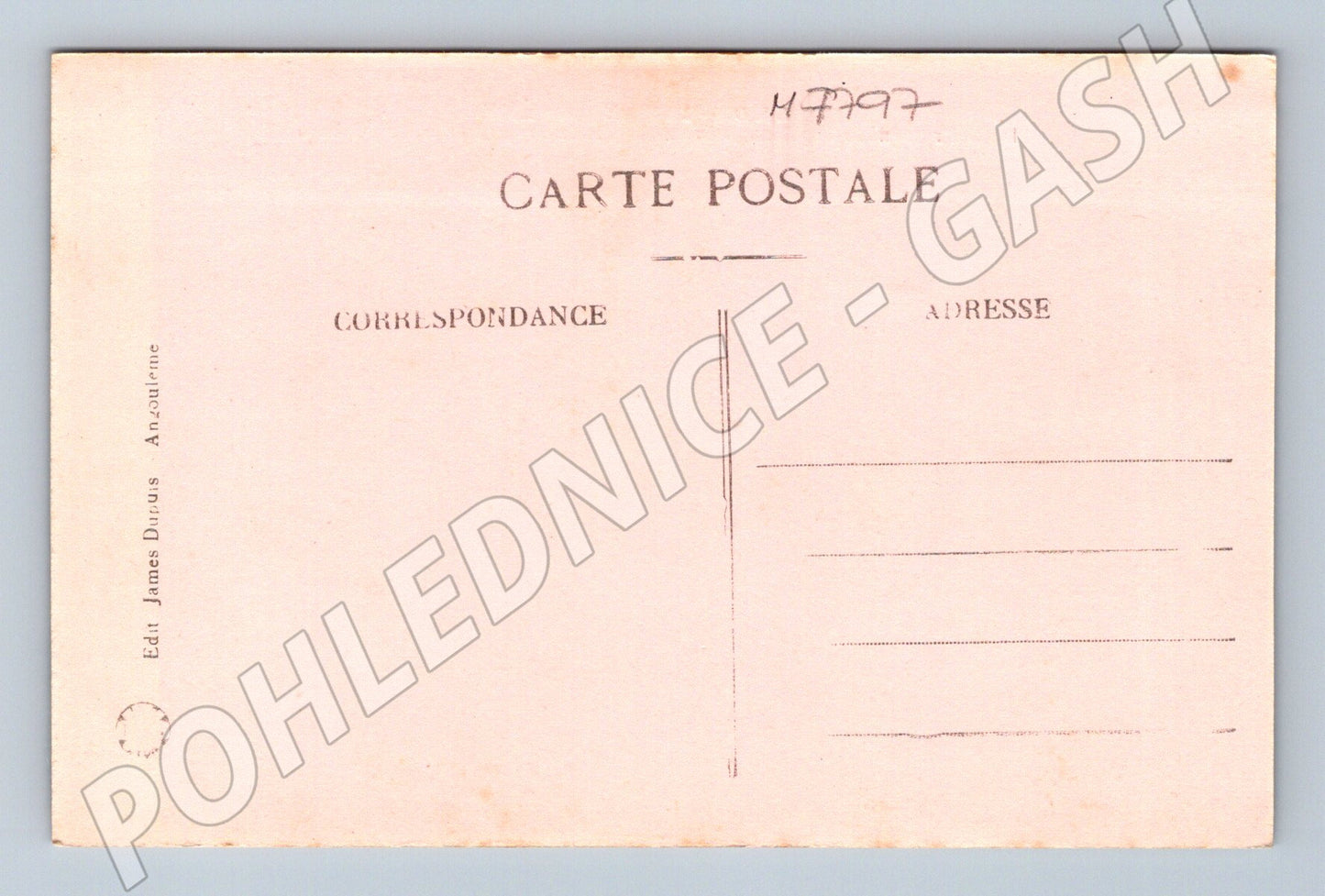 Pohlednice Angoulême Promenade Beaulieu řeka Charente (M7797)