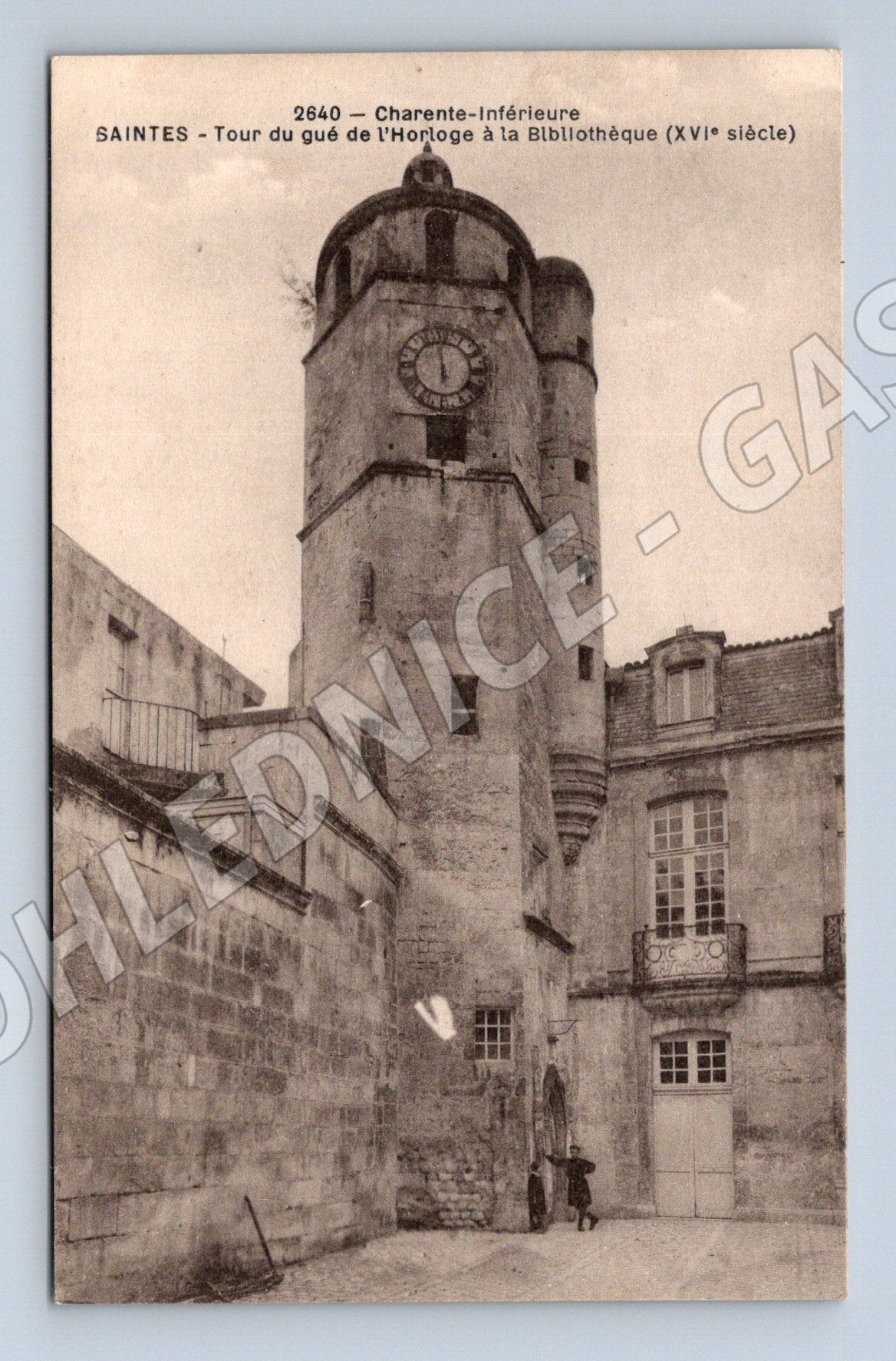 Pohlednice Saintes Tour du Gué de l’Horloge cca 1918 (M7799)