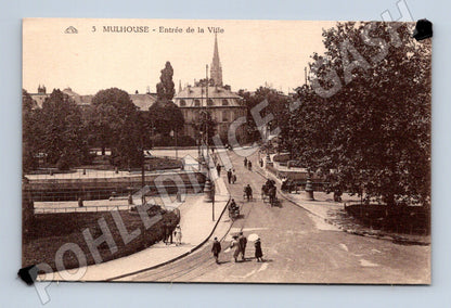 Pohlednice Mulhouse Entrée de la Ville stará (M7804)
