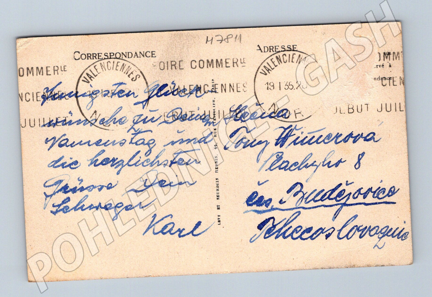 Pohlednice Valenciennes Maisons Espagnoles 1935 (M7811)