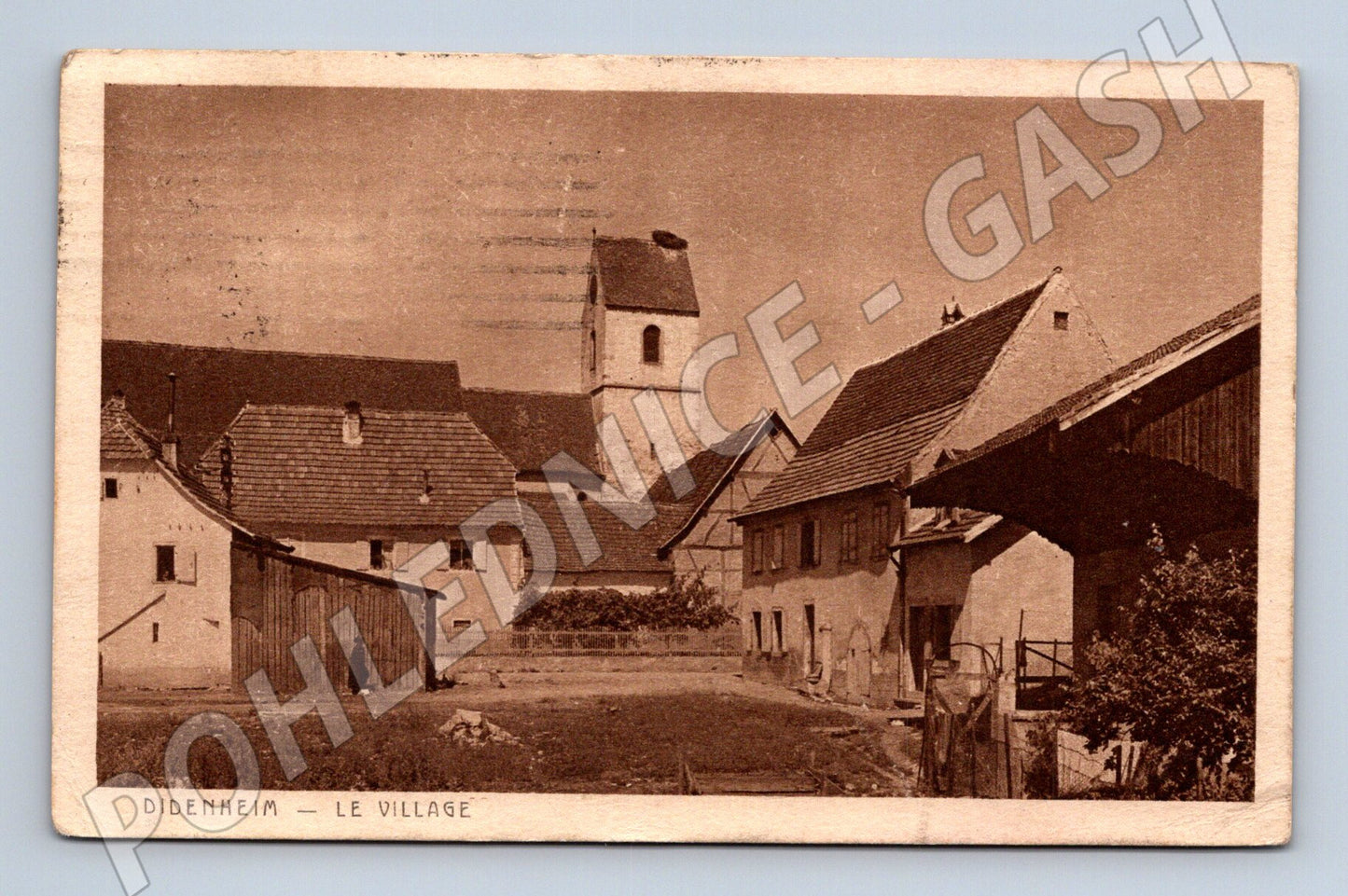 Pohlednice Didenheim Le Village 1918 do Plzně (M7813)