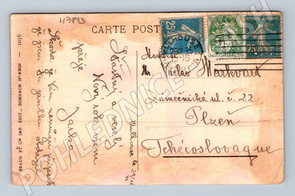 Pohlednice Didenheim Le Village 1918 do Plzně (M7813)