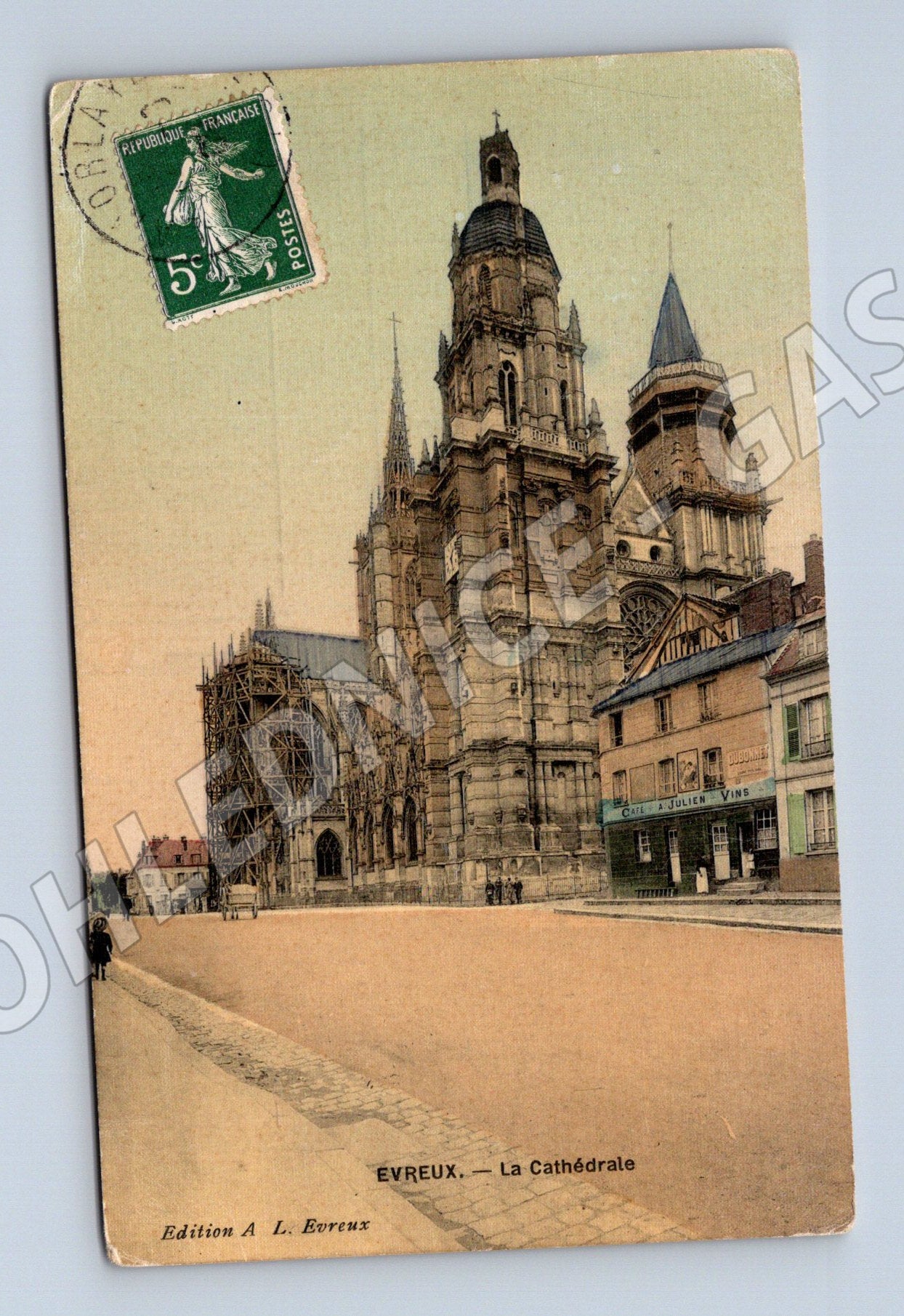 Pohlednice Evreux katedrála pohlednice do Čech (M7814)