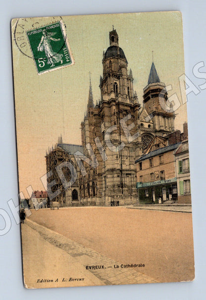 Pohlednice Evreux katedrála pohlednice do Čech (M7814)