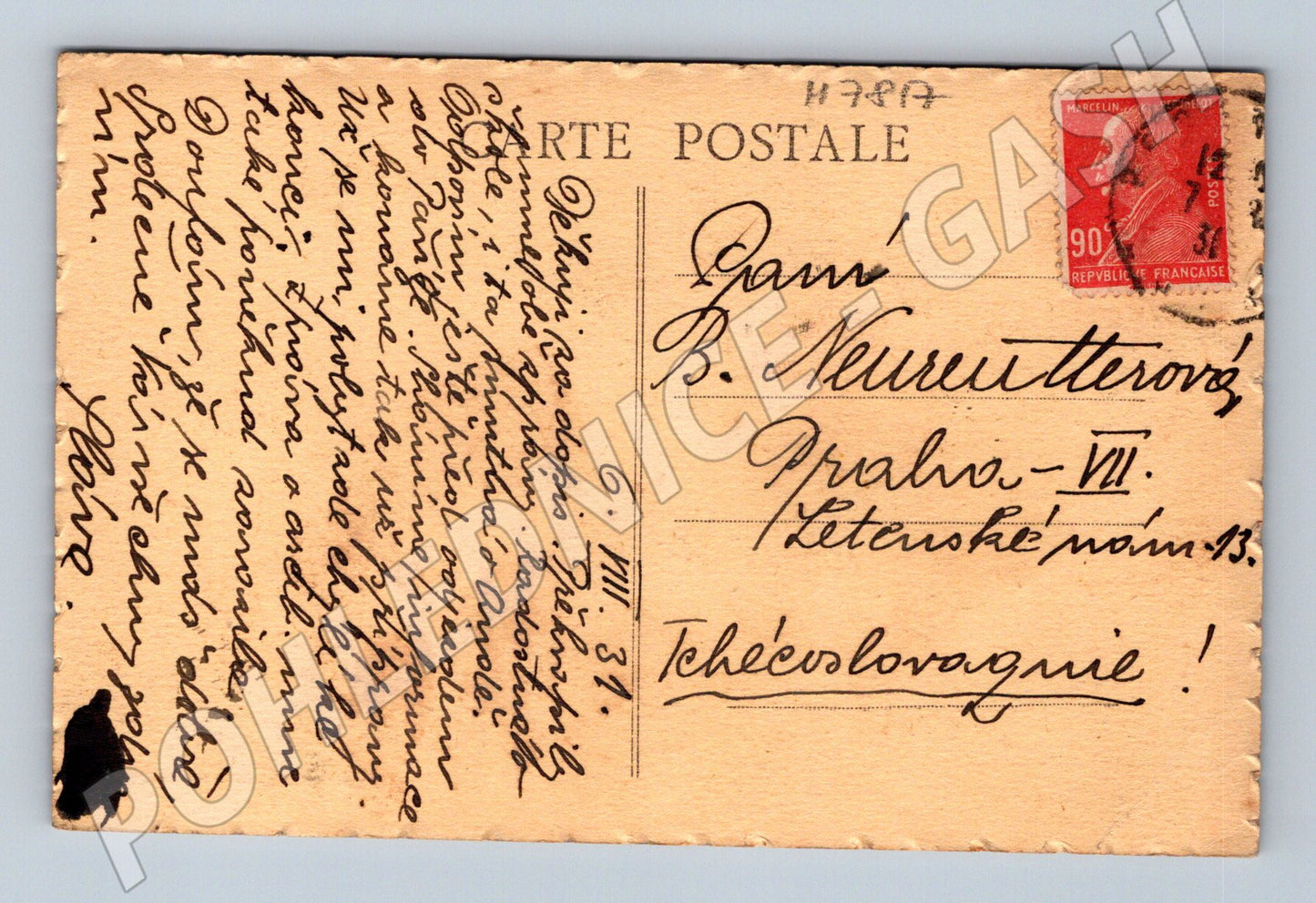 Pohlednice Besançon Taragnoz a citadela Francie (M7817)