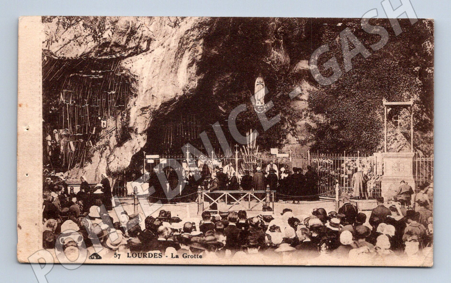 Pohlednice Lourdes La Grotte stará francouzská (M7819)