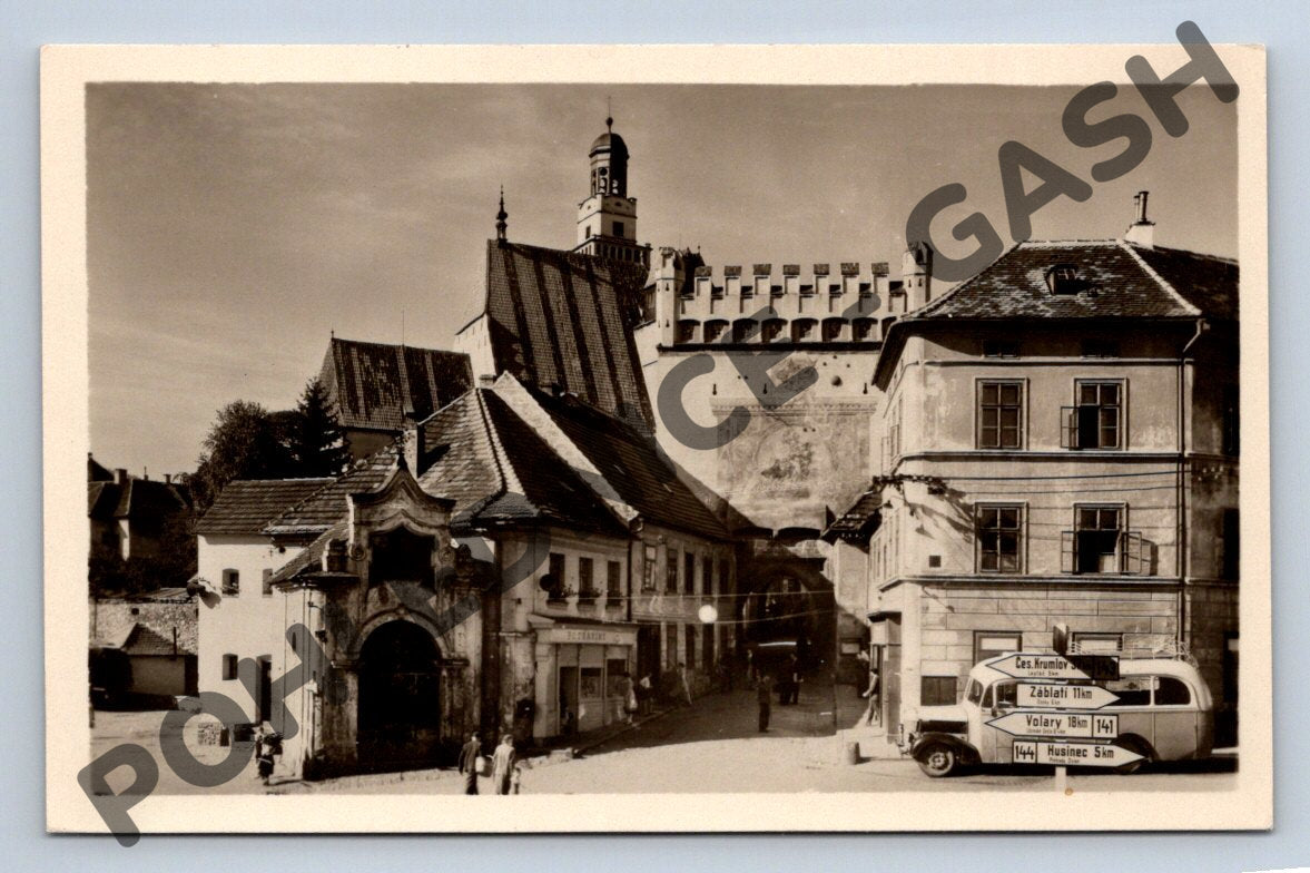 Pohlednice Prachatice Dolní brána ČSR (M782)