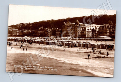 Pohlednice Trouville 1907 pláž a palác stará (M7822)