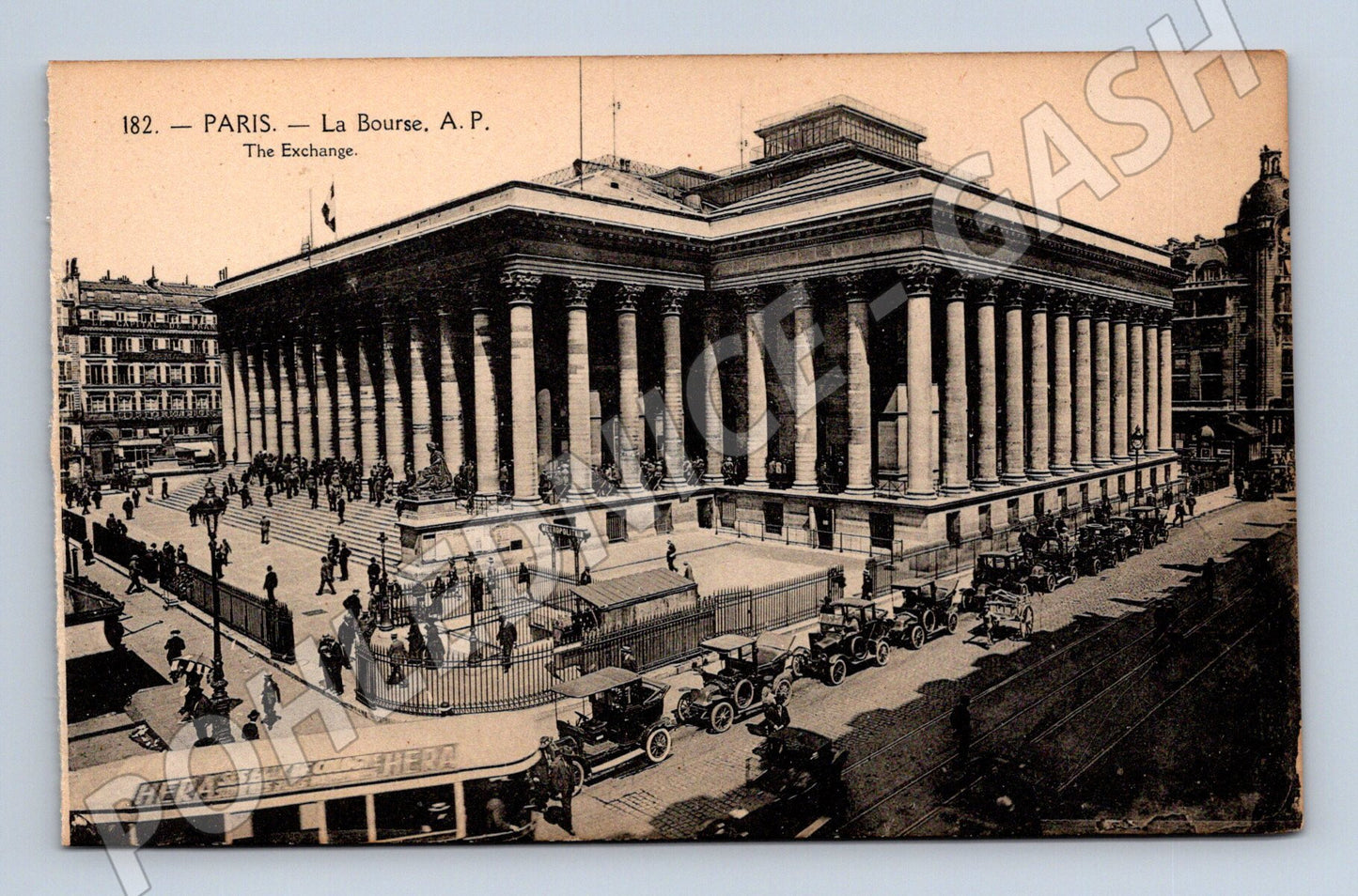 Pohlednice Paříž La Bourse The Exchange historická (M7825)