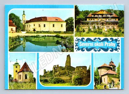 Postcard Northern surroundings of Prague castles Okoř (M7832)