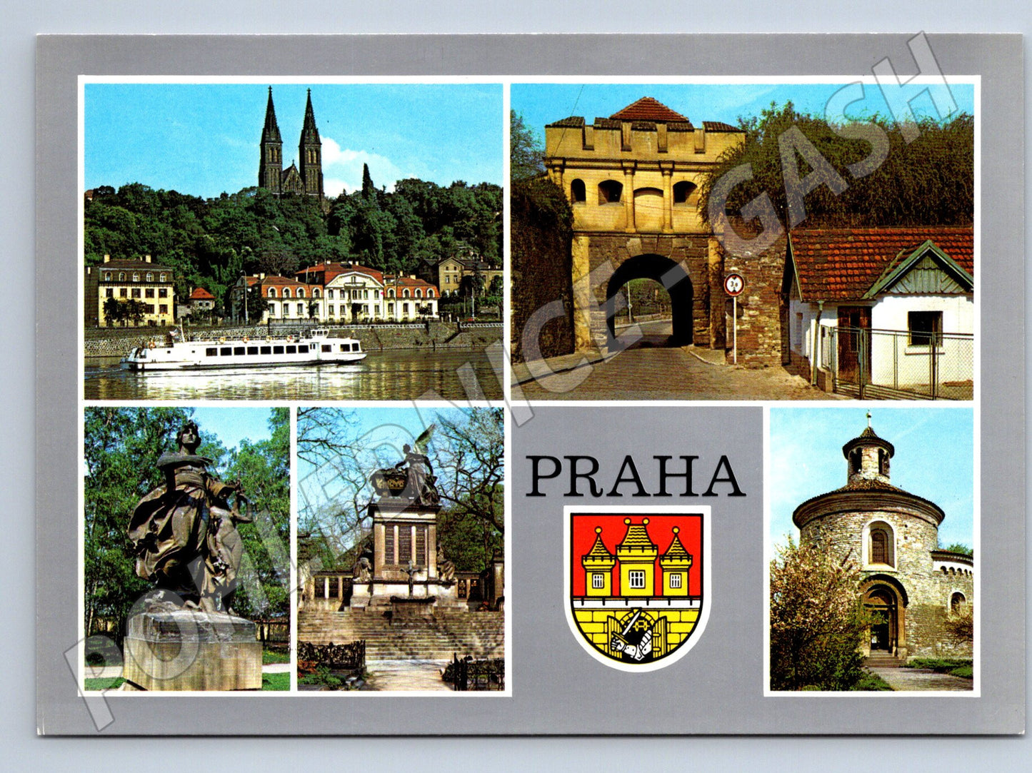 Pohlednice Praha Vyšehrad slavné památky velký formát (M7836)
