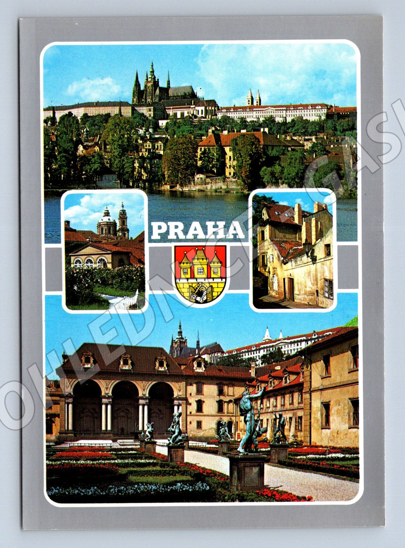 Postcard Prague Hradcany Vrtbovská Wallenstein Garden (M7848)