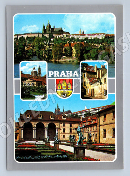 Postcard Prague Hradcany Vrtbovská Wallenstein Garden (M7848)