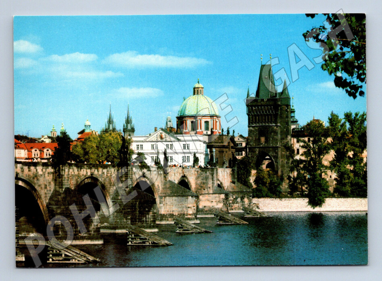 Postcard Prague Charles Bridge Pressfoto unused (M7870)