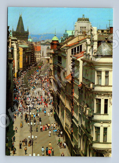 Pohlednice Praha Na Příkopě pěší zóna 1985 (M7871)