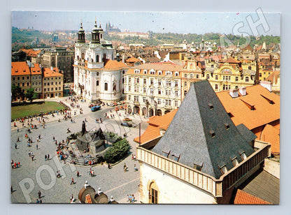 Pohlednice Praha Staroměstské náměstí s Hradčany (M7873)