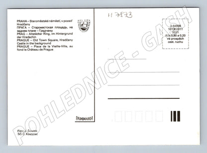 Pohlednice Praha Staroměstské náměstí s Hradčany (M7873)