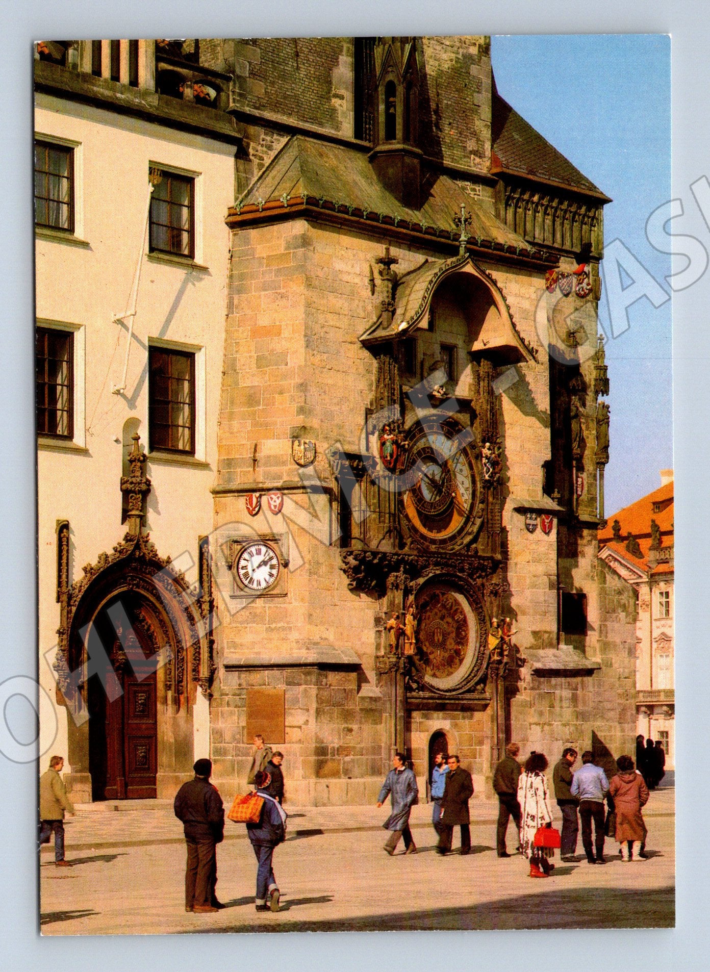 Postcard Prague Old Town Astronomical Clock postcard (M7878)