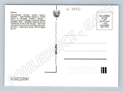 Pohlednice Praha Staroměstské náměstí radnice Týn (M7880)