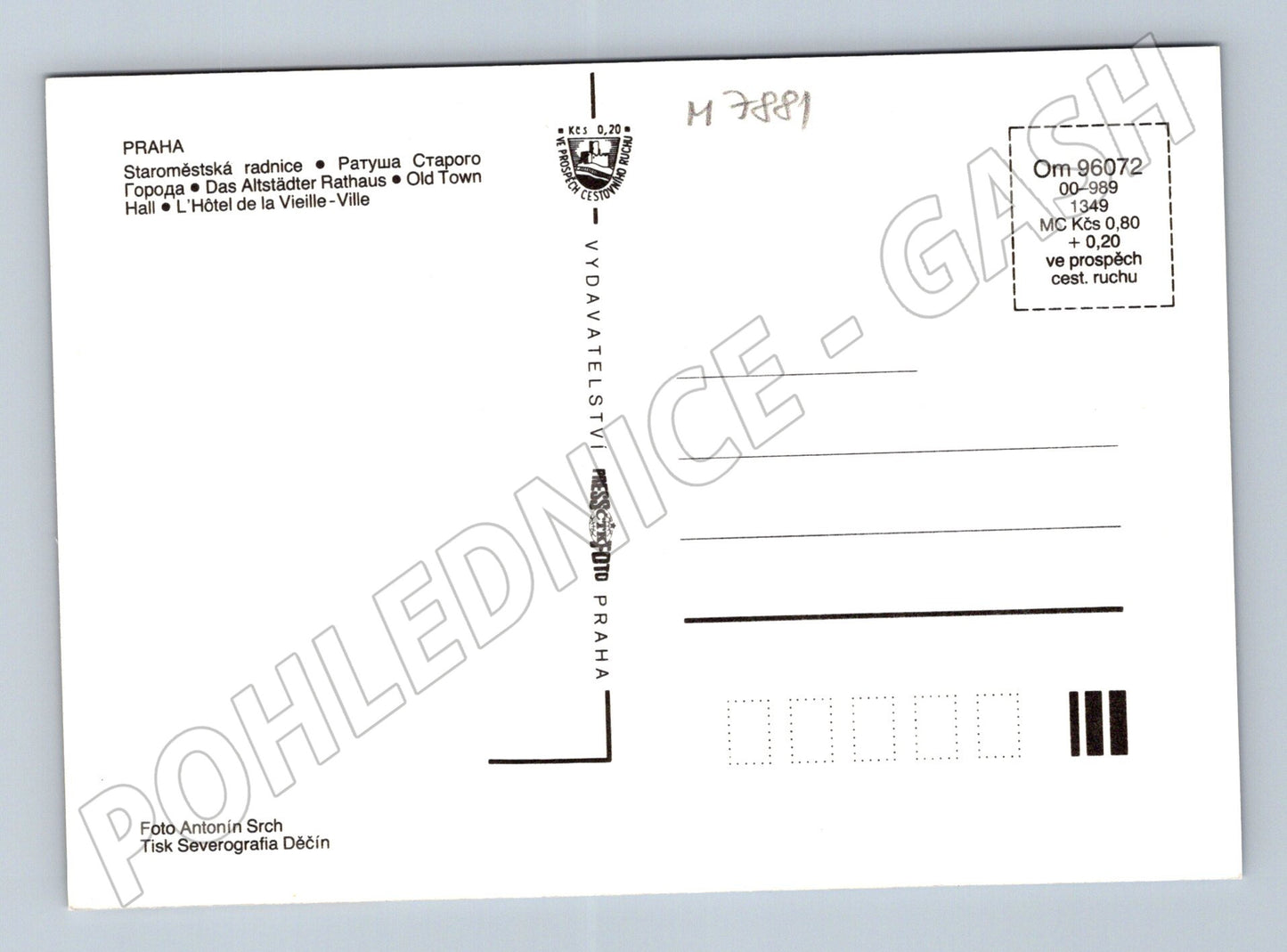 Pohlednice Praha Staroměstská radnice velký formát (M7881)