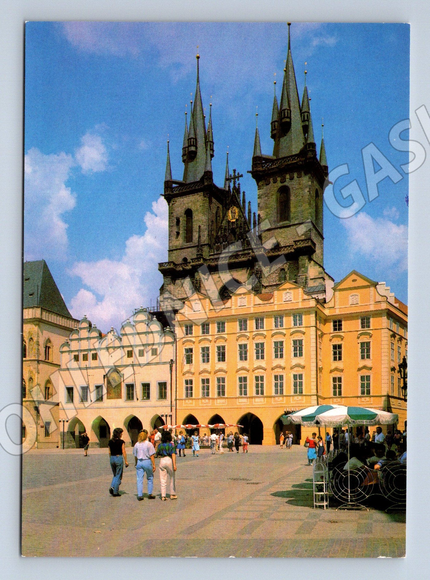 Pohlednice Praha Staroměstské náměstí Týnský chrám (M7883)