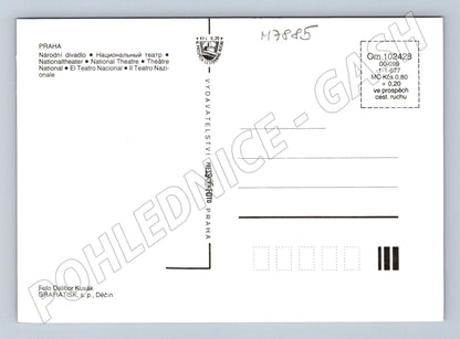 Postcard Prague National Theatre large format (M7885)