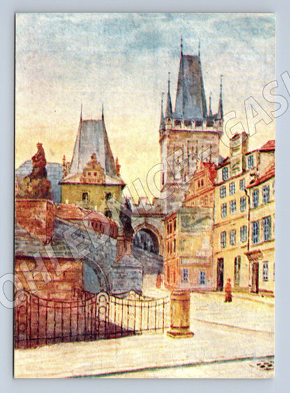 Pohlednice Praha Malostranská mostecká věž J Novotný (M7892)