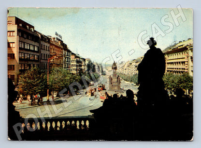 Pohlednice Praha Václavské náměstí malý formát (M7893)