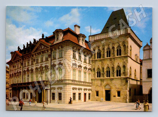 Postcard Prague Old Town Palace Kinských House U zvonu (M7895)