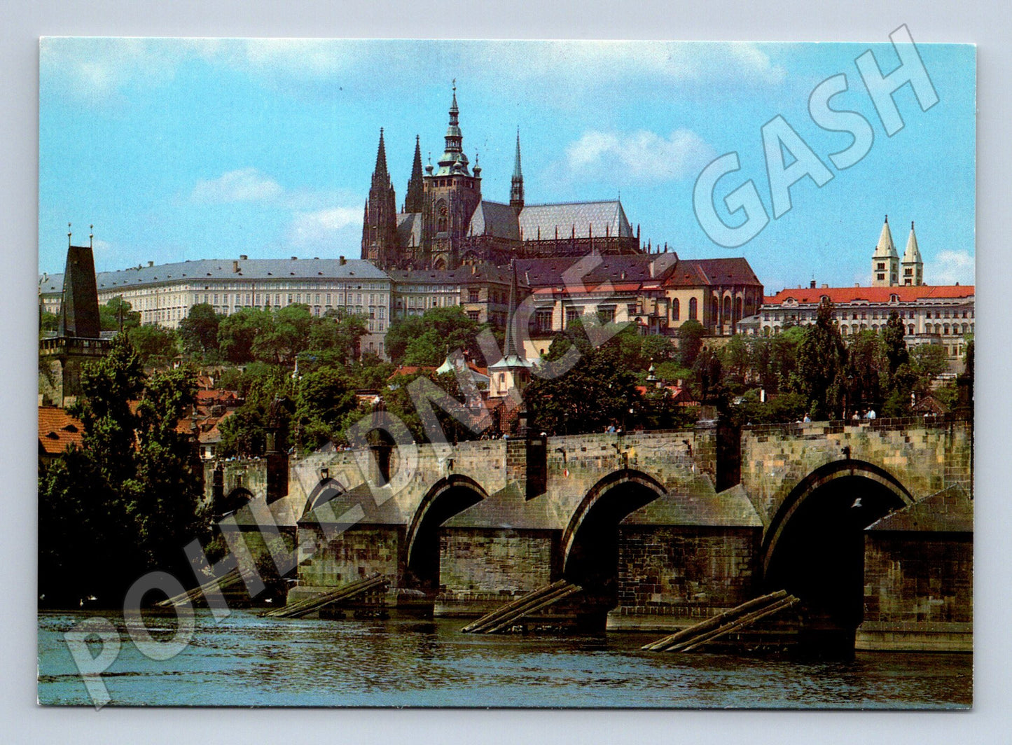 Pohlednice Pražský hrad a Karlův most velký formát (M7896)