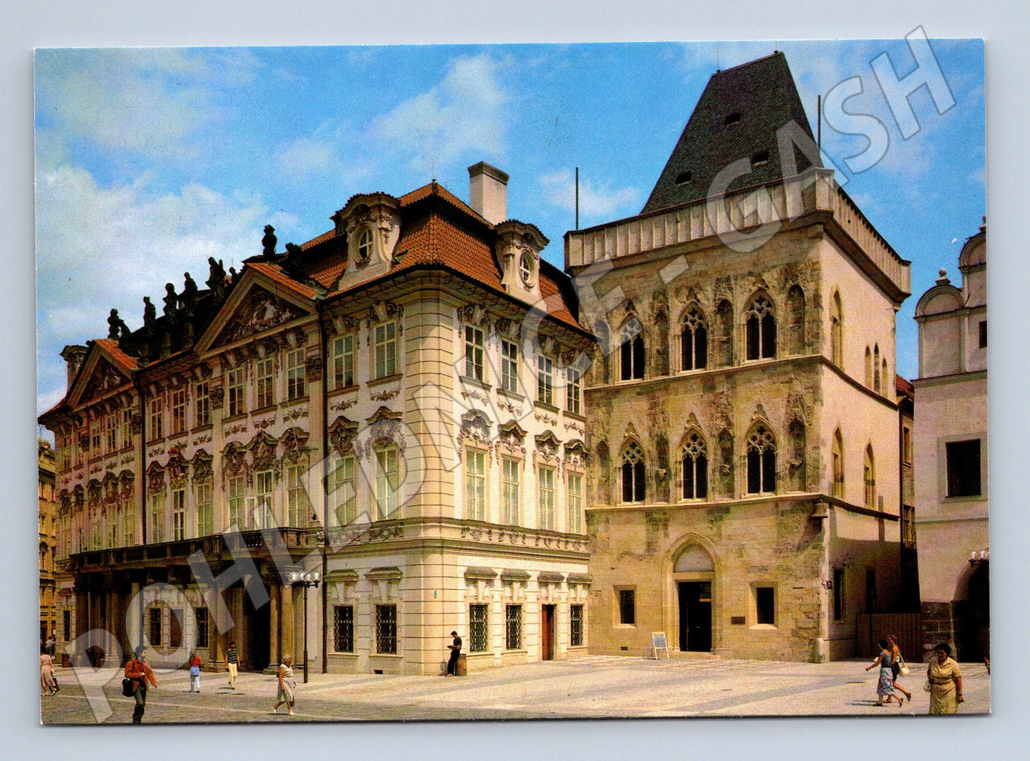 Postcard Prague Old Town Square Kinských Palace (M7901)