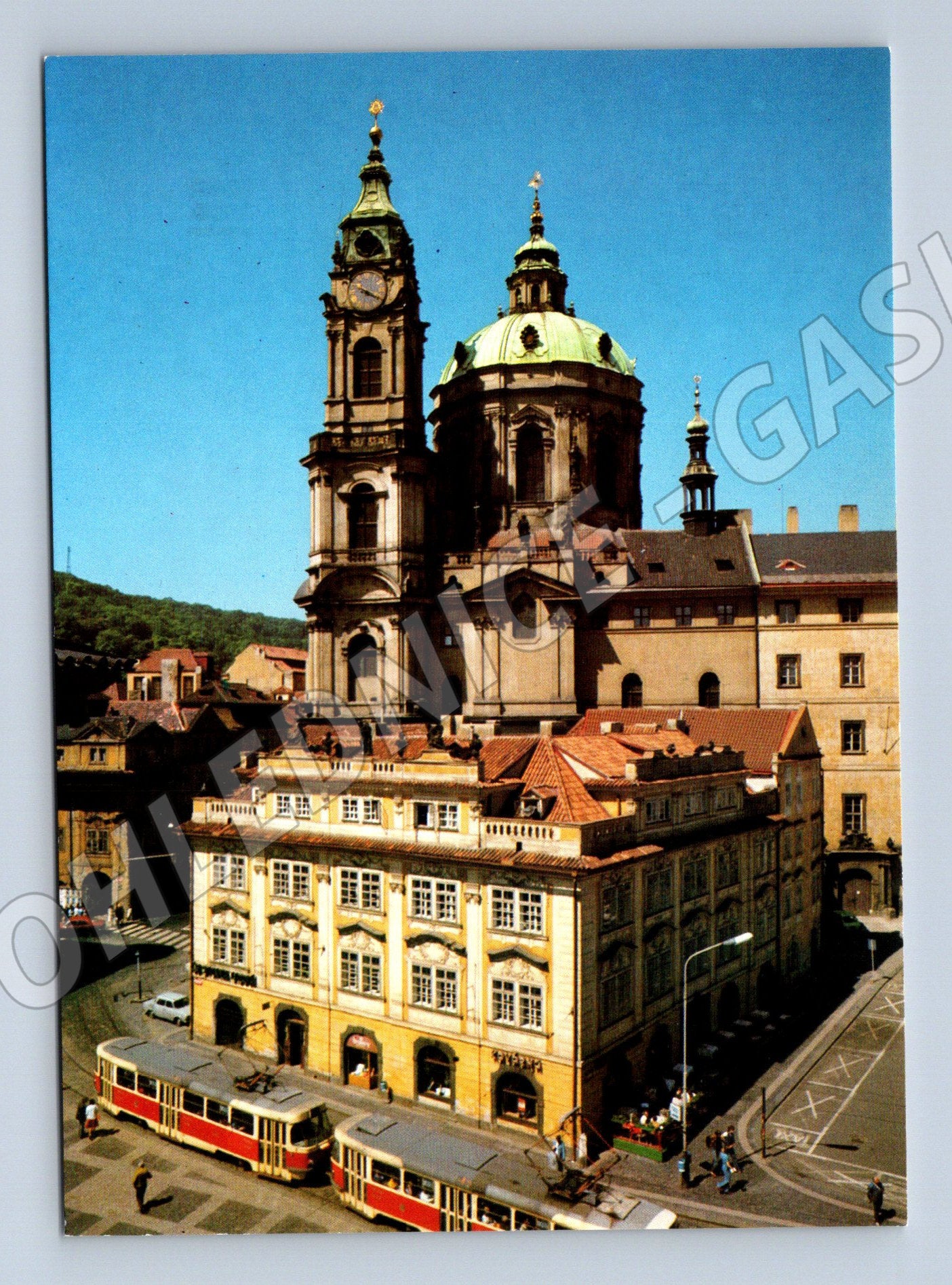 Pohlednice Praha sv Mikuláš Malá Strana historická tramvaj (M7906)