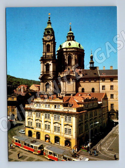Pohlednice Praha sv Mikuláš Malá Strana historická tramvaj (M7906)