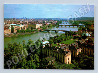 Pohlednice Praha panoráma pražských mostů velký formát (M7909)