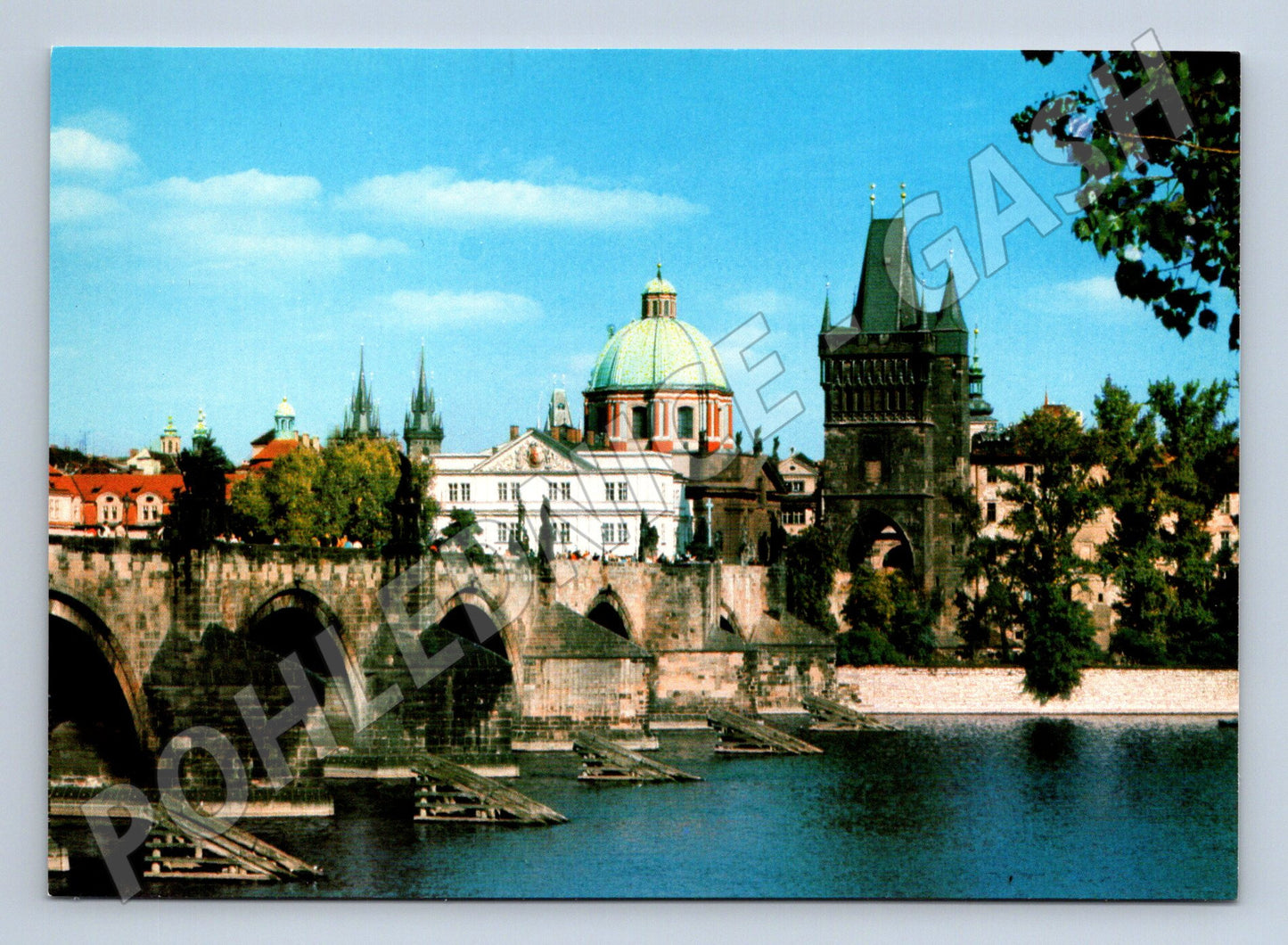 Pohlednice Praha Karlův most velký formát neprošlá (M7911)