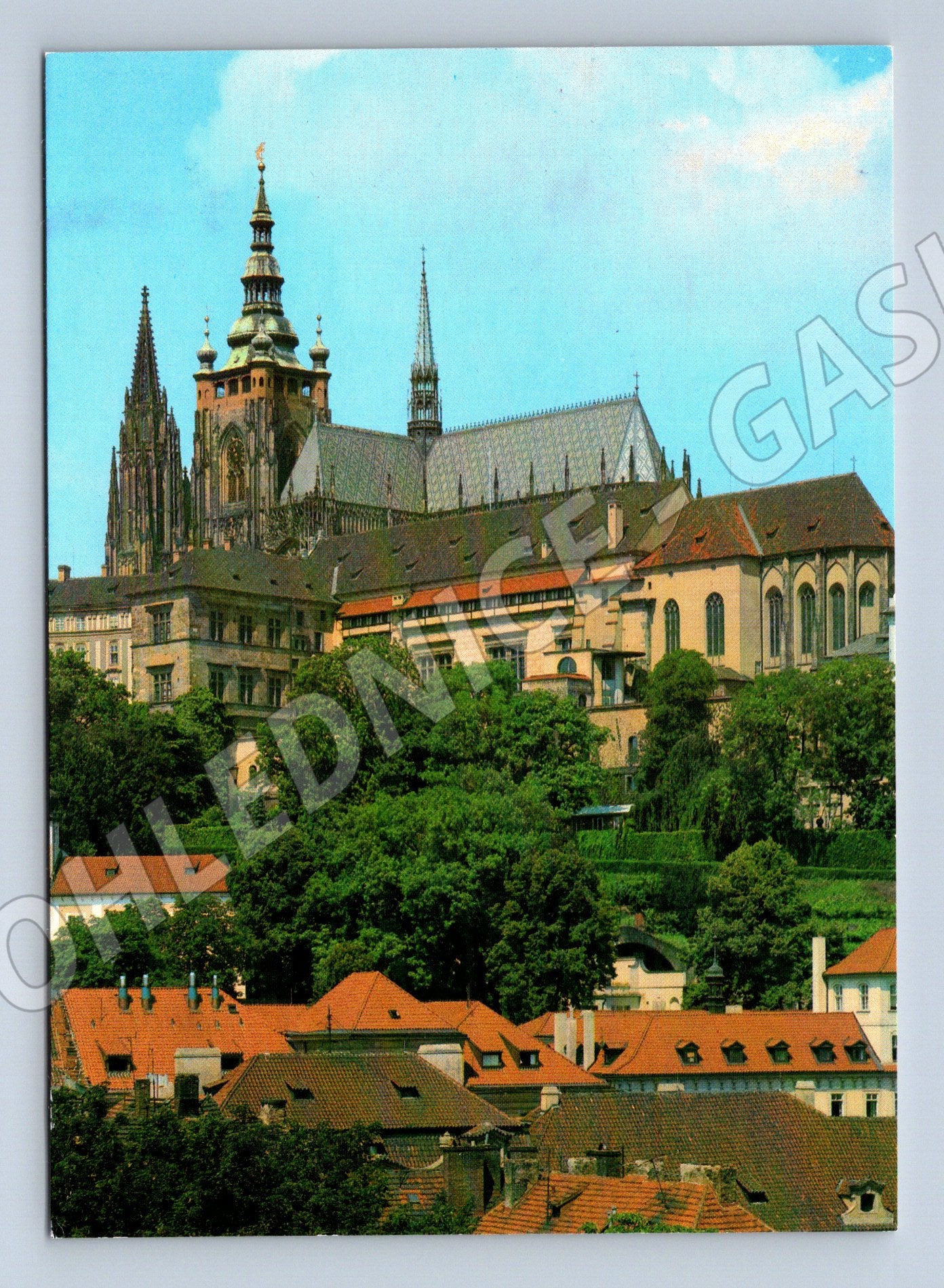 Pohlednice Pražský hrad Hradčany barevná nevyplněná (M7914)
