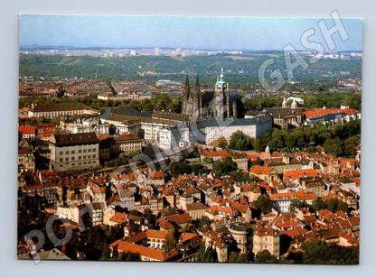 Pohlednice Praha Pražský hrad letecký pohled (M7916)