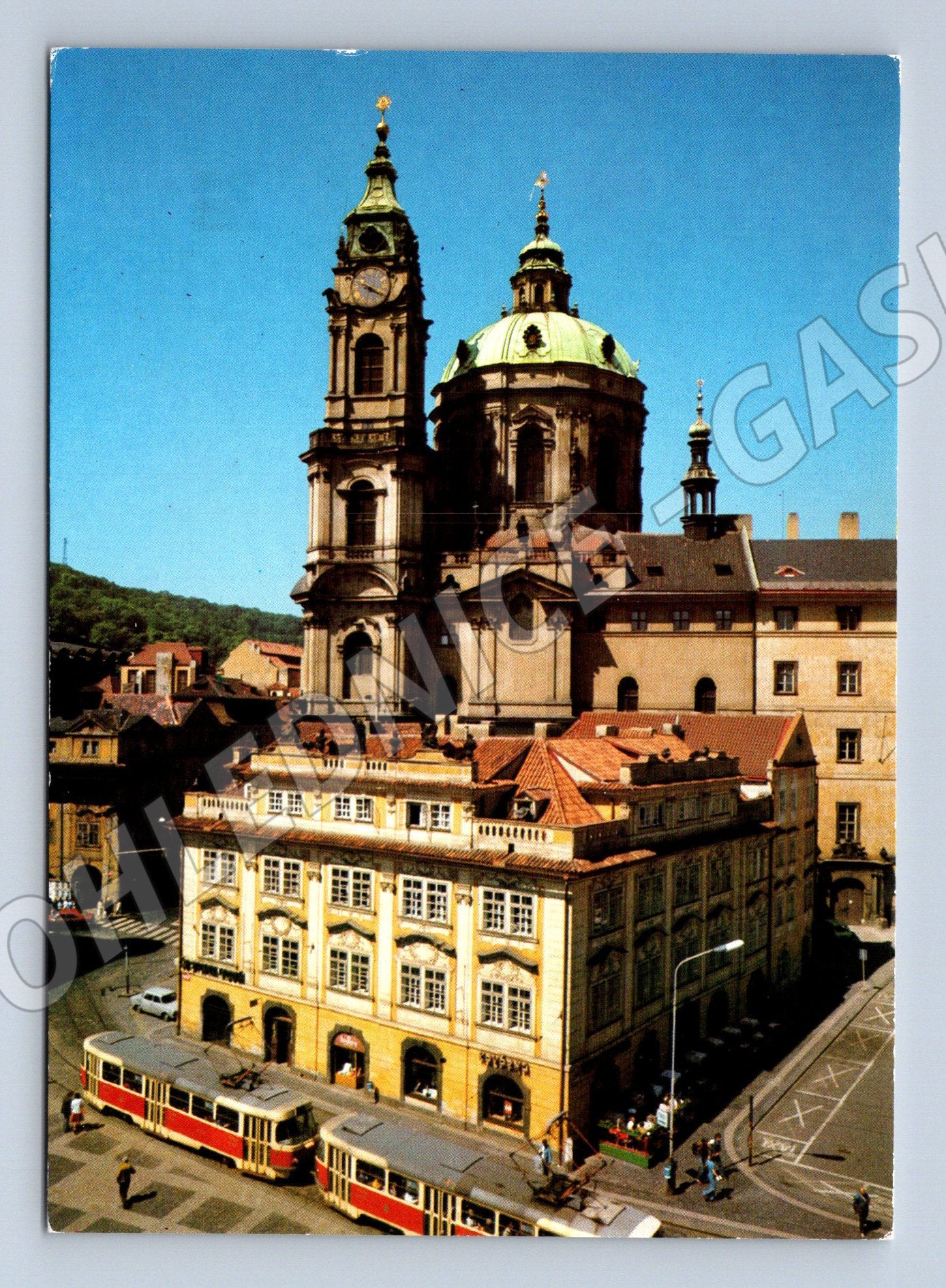 Pohlednice Praha chrám sv Mikuláše velký formát neprošlá (M7922)
