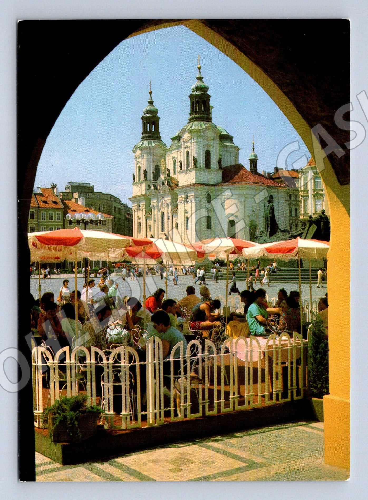 Postcard Prague Old Town Square St. Nicholas large format (M7924)
