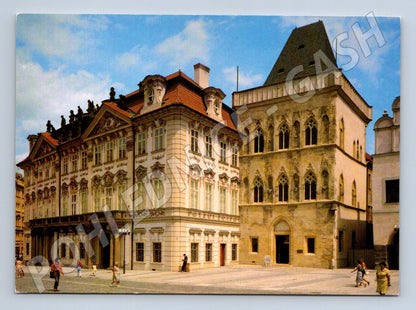 Pohlednice Praha Staromák palác Kinských a dům U zvonu (M7927)