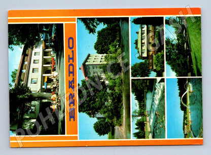Pohlednice Bradlo hotel řeka rekreace 80 léta (M7942)