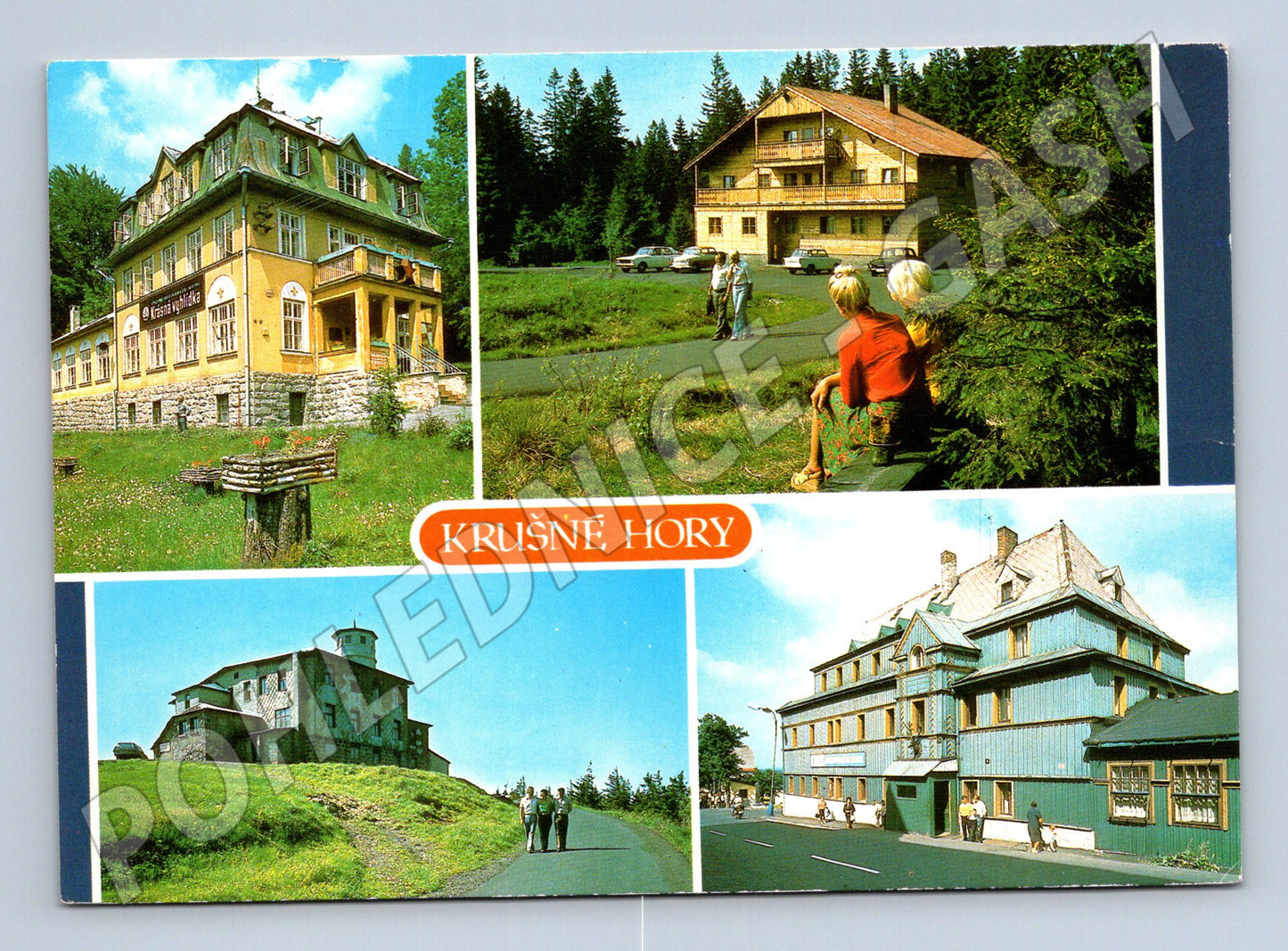 Postcard Ore Mountains tourist multi-view Pressfoto (M7944)