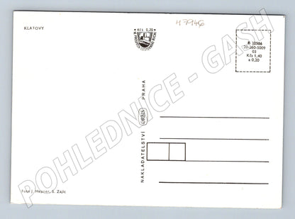 Postcard Klatovy city of carnations multiple shots clear (M7946)