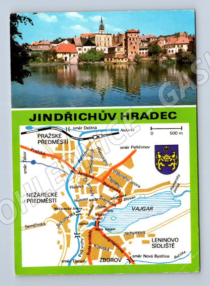 Pohlednice Jindřichův Hradec zámek a historické centrum (M7948)