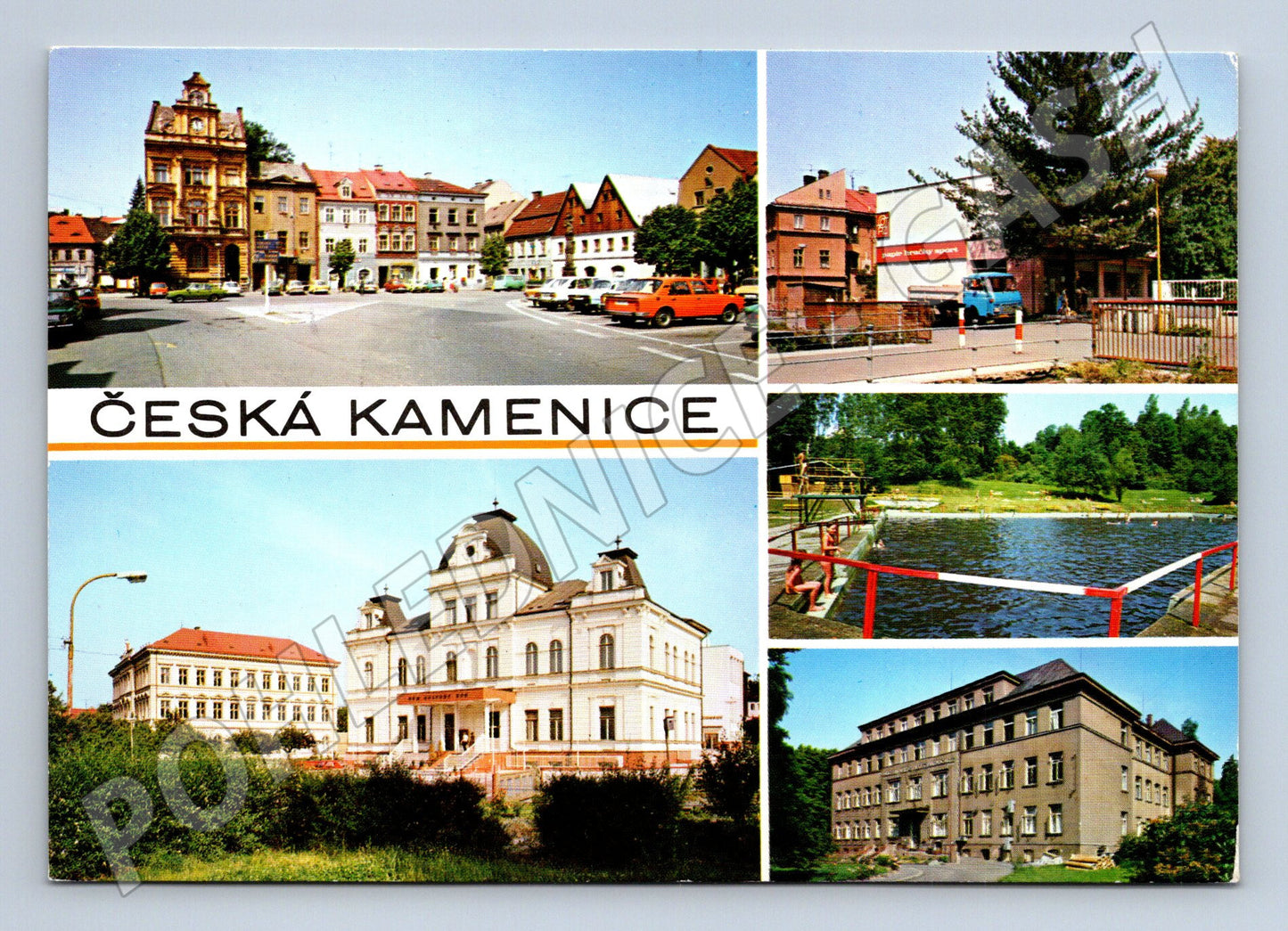 Pohlednice Česká Kamenice vícepohled prošlá poštou (M7950)