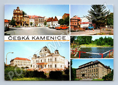 Pohlednice Česká Kamenice vícepohled prošlá poštou (M7950)
