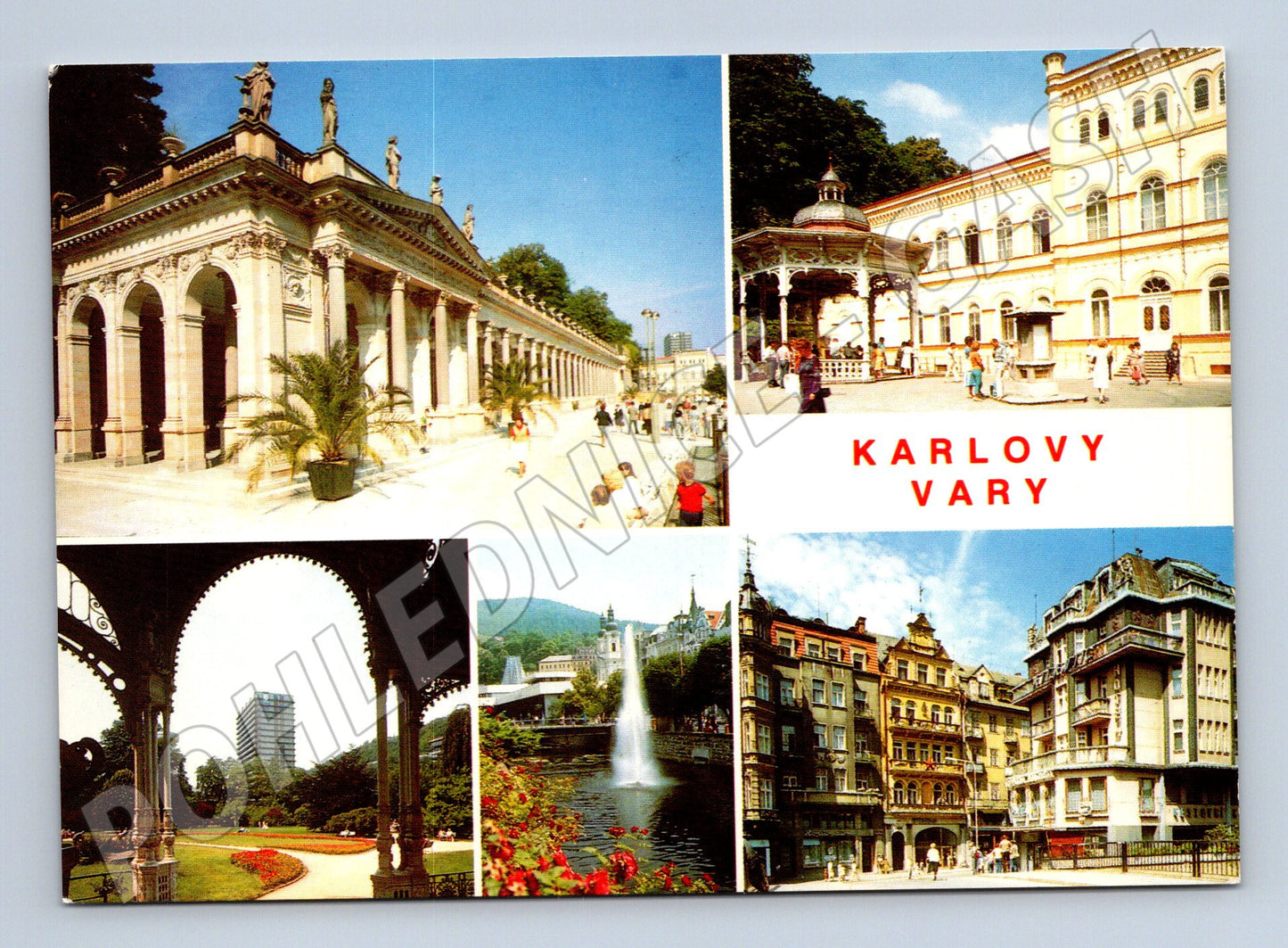 Postcard Karlovy Vary multi-view 1972 sent (M7962)