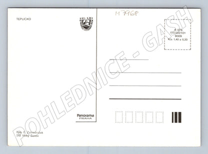 Pohlednice Teplicko Podkrušnohorská magistrála mapa (M7968)
