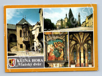 Postcard Kutná Hora Vlašský dvůr sent stamp (M7977)