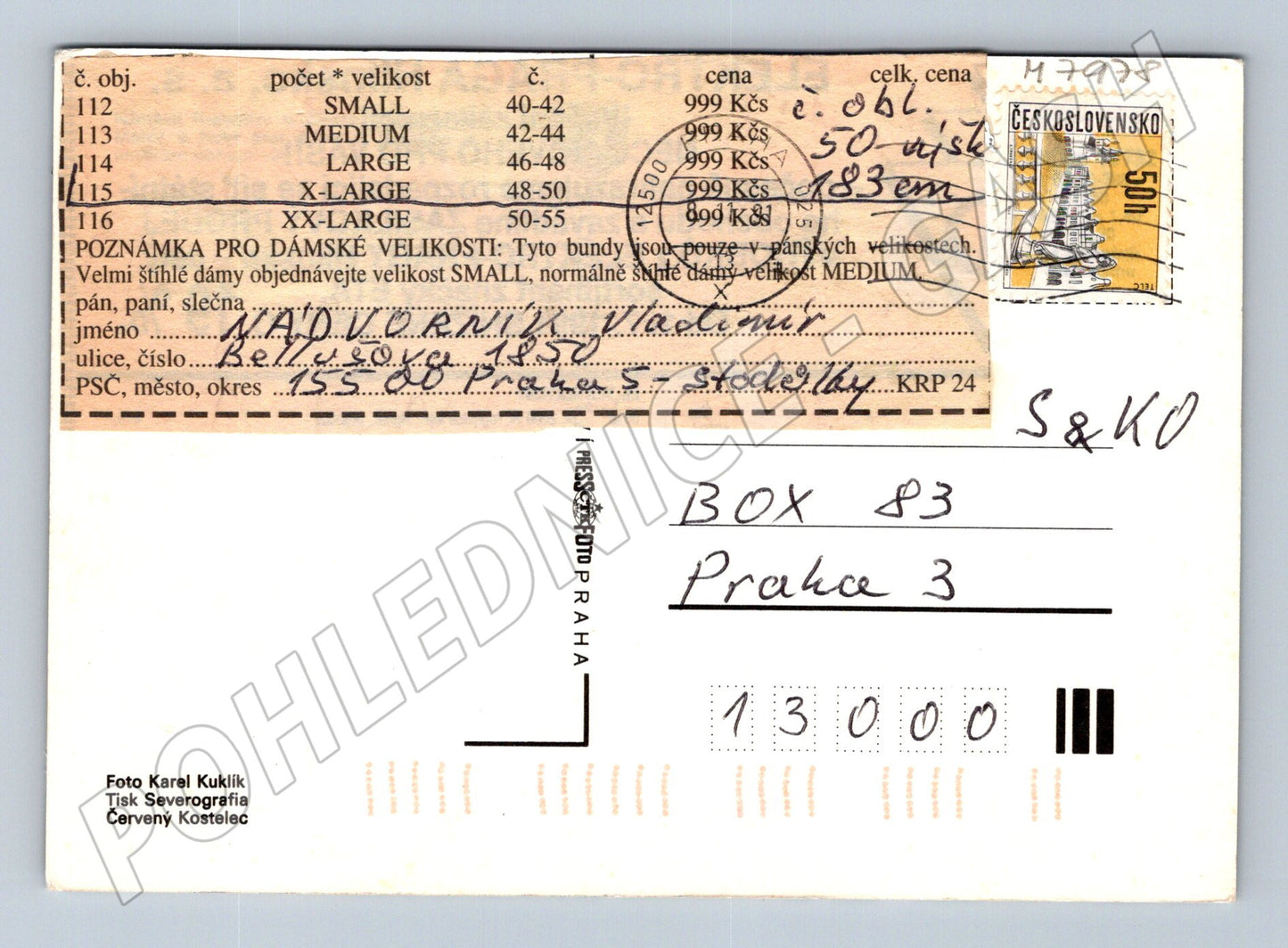 Postcard Tachov multi-view historical sent (M7978)
